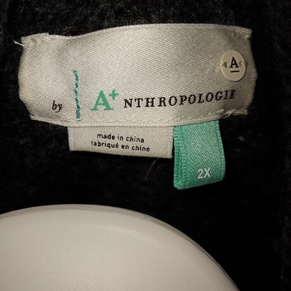 ANTHROPOLOGIE 2X PLUS TUNIC SWEATER nWT - Picture 4 of 7